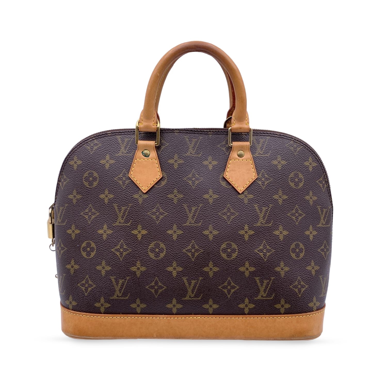 Louis Vuitton Alma Monogram Clutch Canvas Handbag / DETAILED