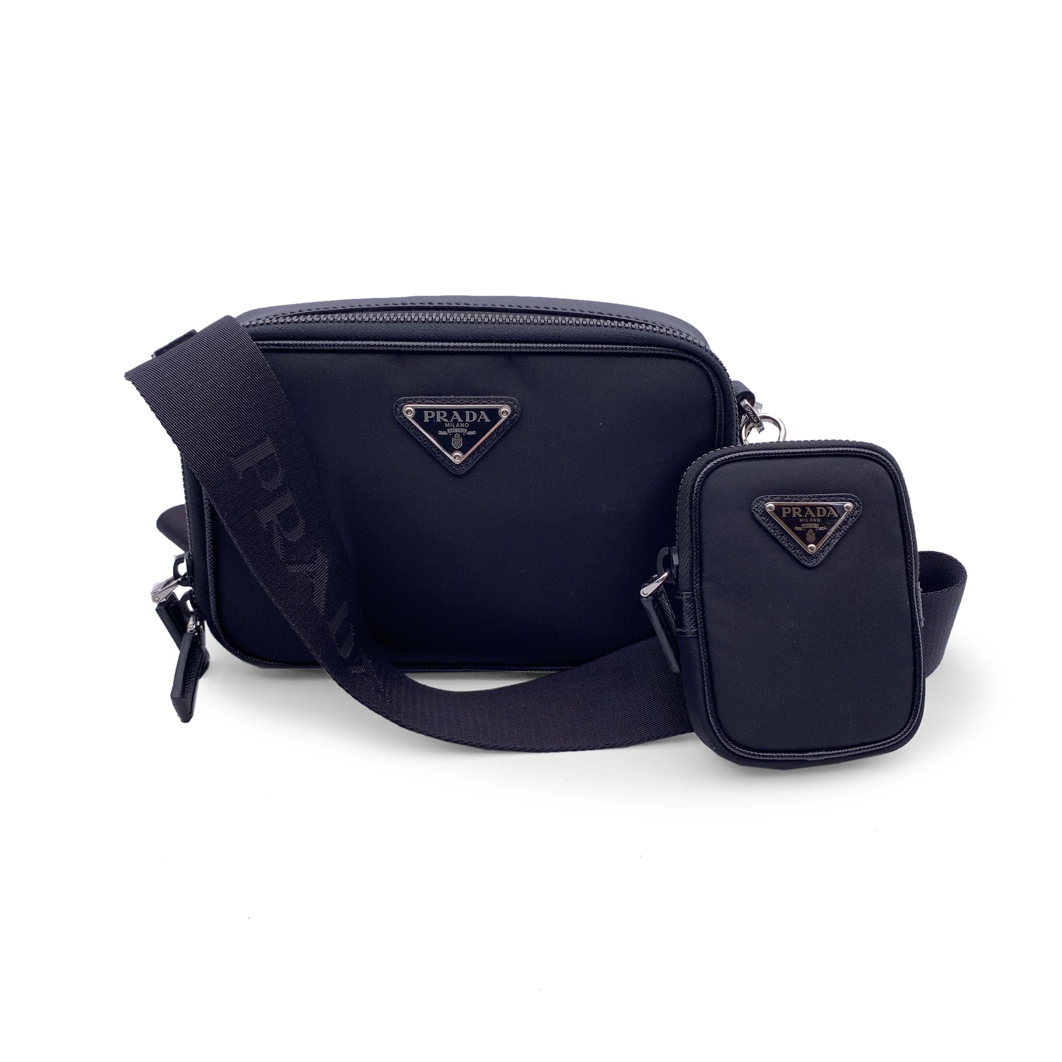 prada milano dal 1913 nylon crossbody bag