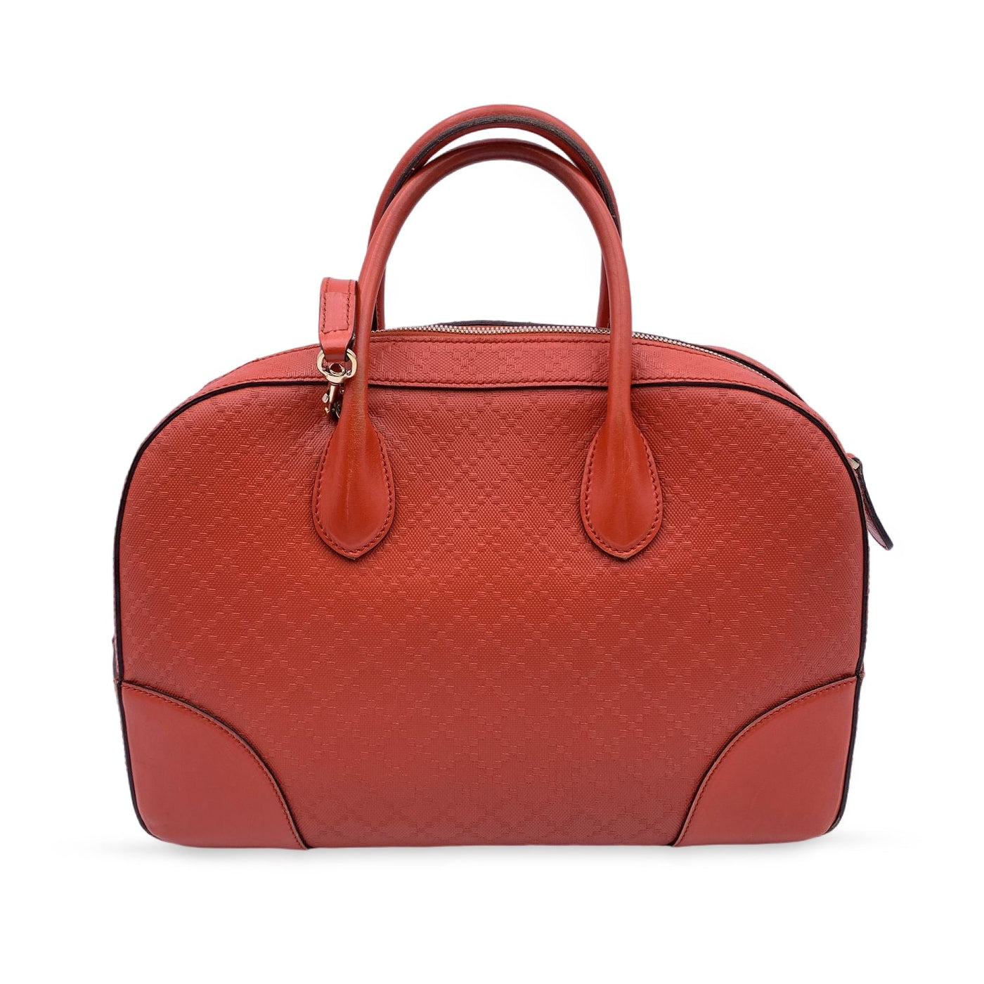 Gucci Red Diamante Bright Embossed Leather Bowling Bag – OPA Vintage
