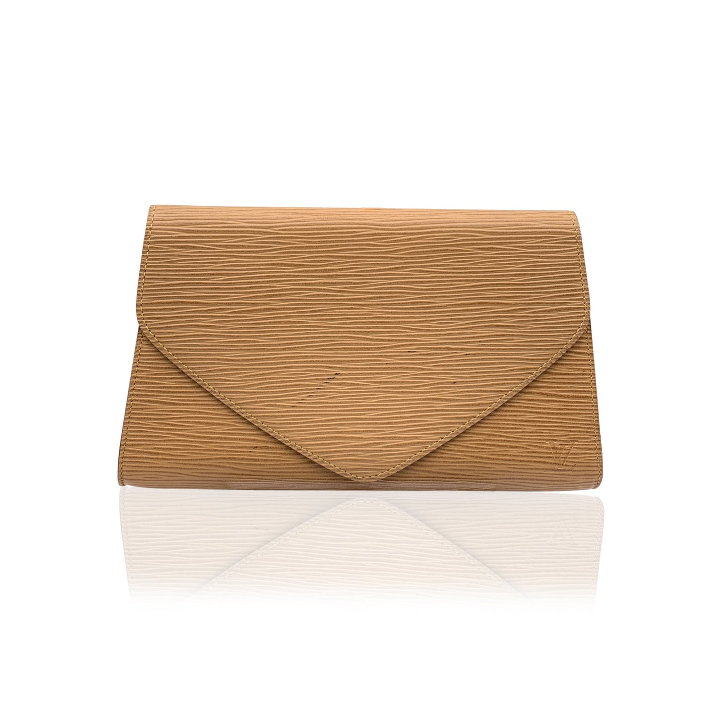 Brown Louis Vuitton Epi Art Deco Clutch Bag