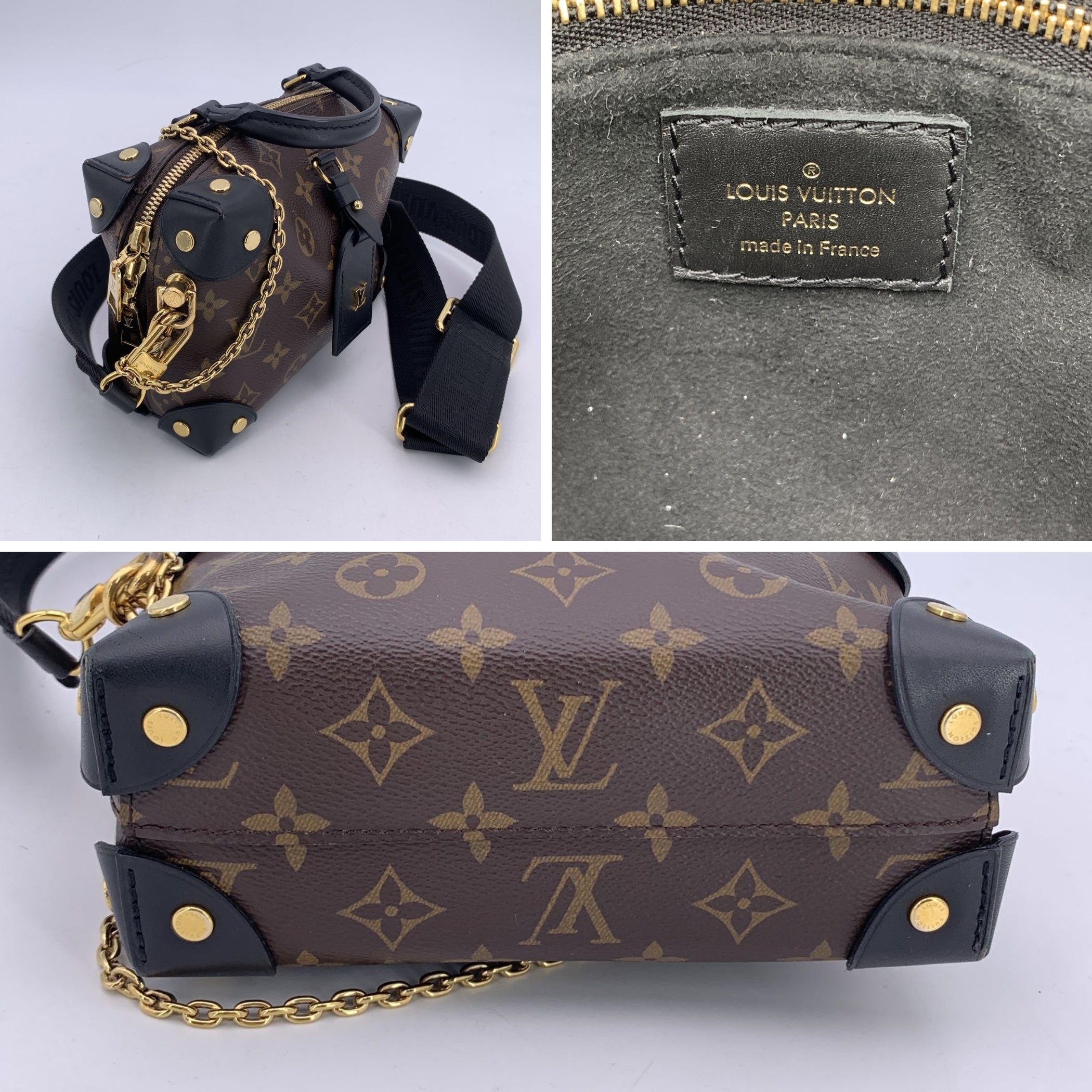 LOUIS VUITTON Shoulder Bags Petite Malle Souple