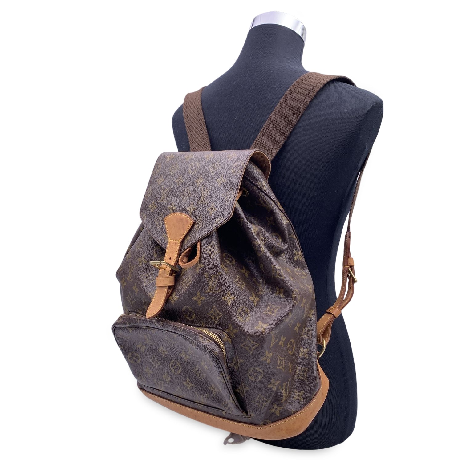 Packall leather backpack Louis Vuitton Brown in Leather - 40877992