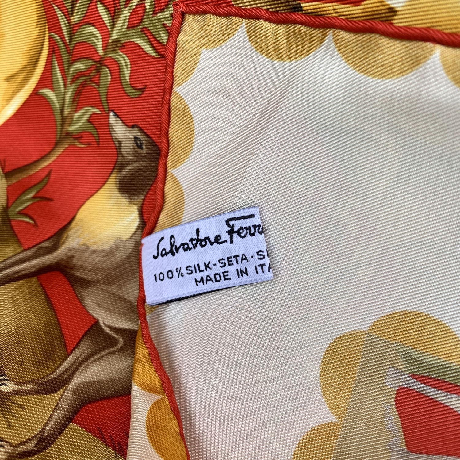 Ferragamo Silk Vintage Scarf Made deals in Italy