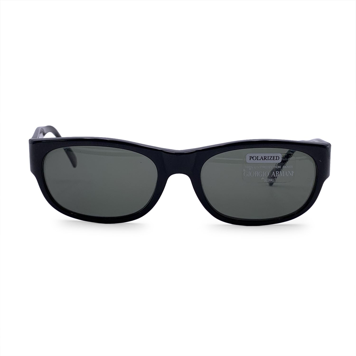 Giorgio Armani Vintage Black Polarized Sunglasses 845 140 mm