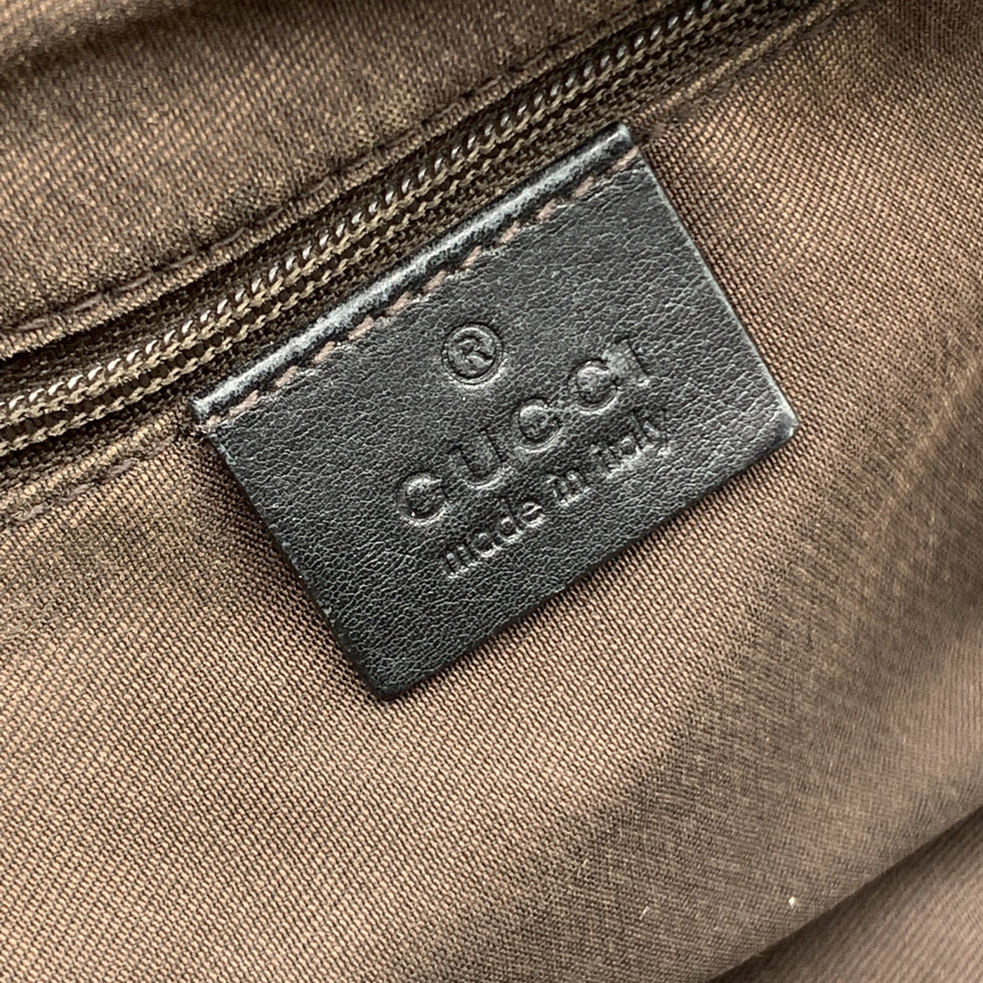 Gucci Monogram Medium Sukey Boston Bag Dark Brown