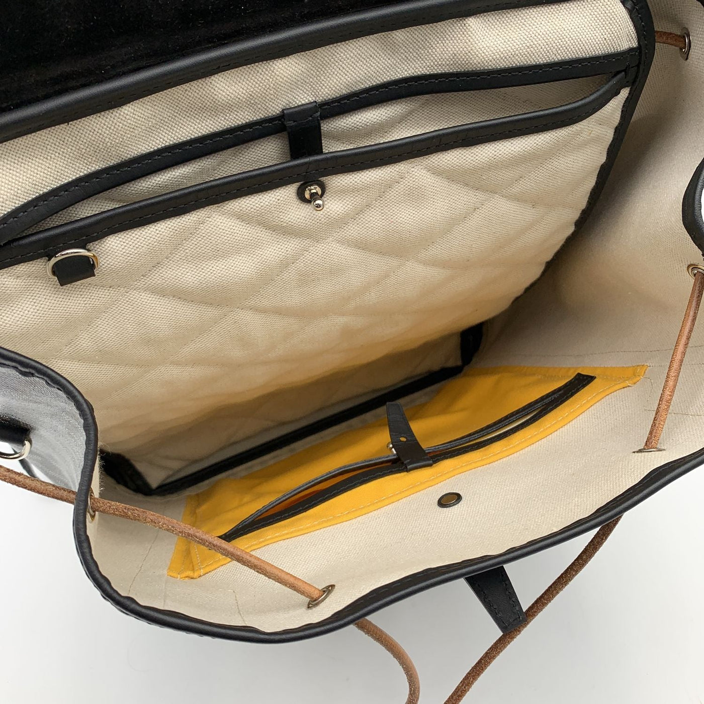 Goyard pre-owned black and tan Alpin MM backpack