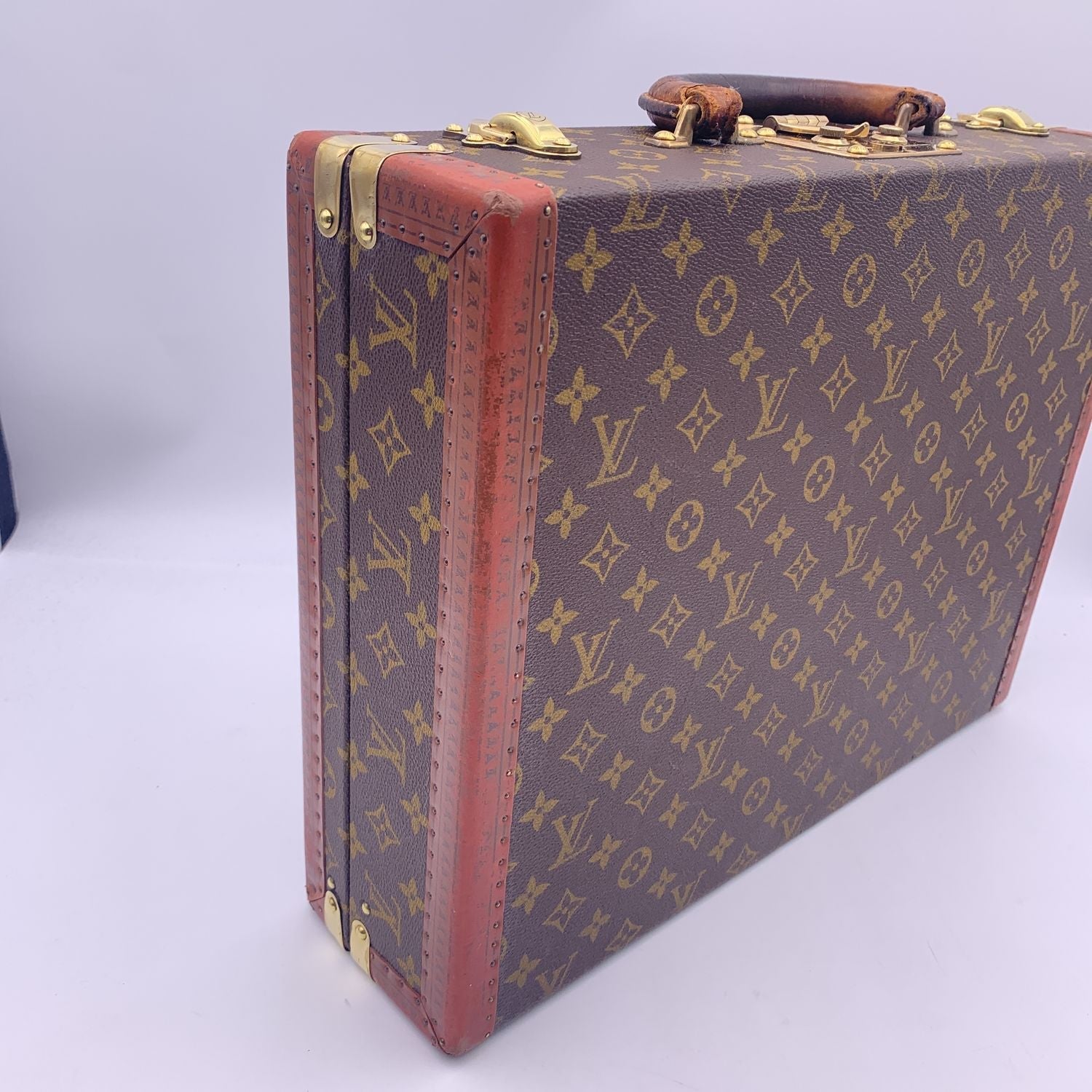 Auth Louis Vuitton Vintage Monogram Hard Brief Case President Trunk  1C230020n - Tokyo Vintage Store