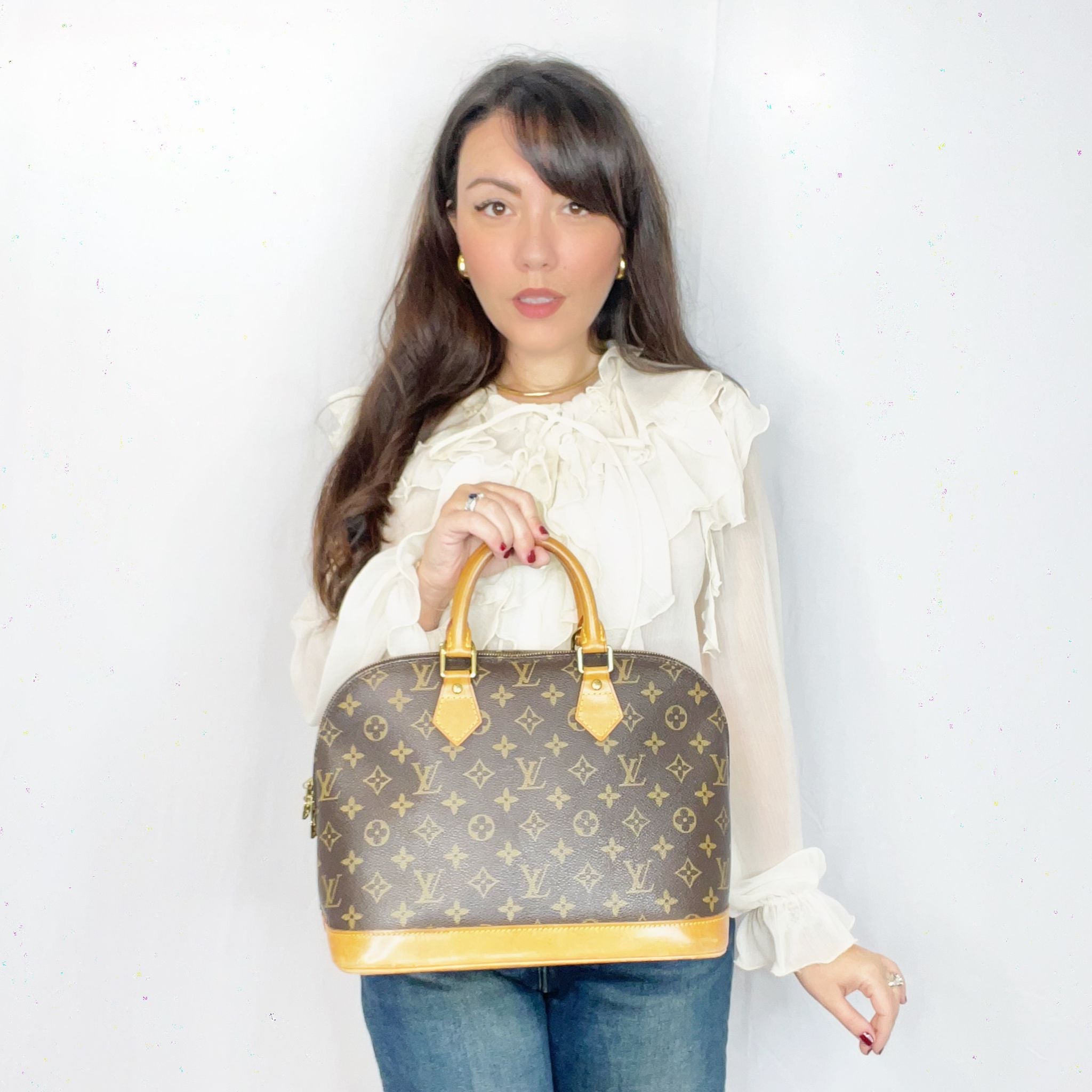 Borsa a mano Louis Vuitton Vintage Monogram Canvas Alma PM M53151