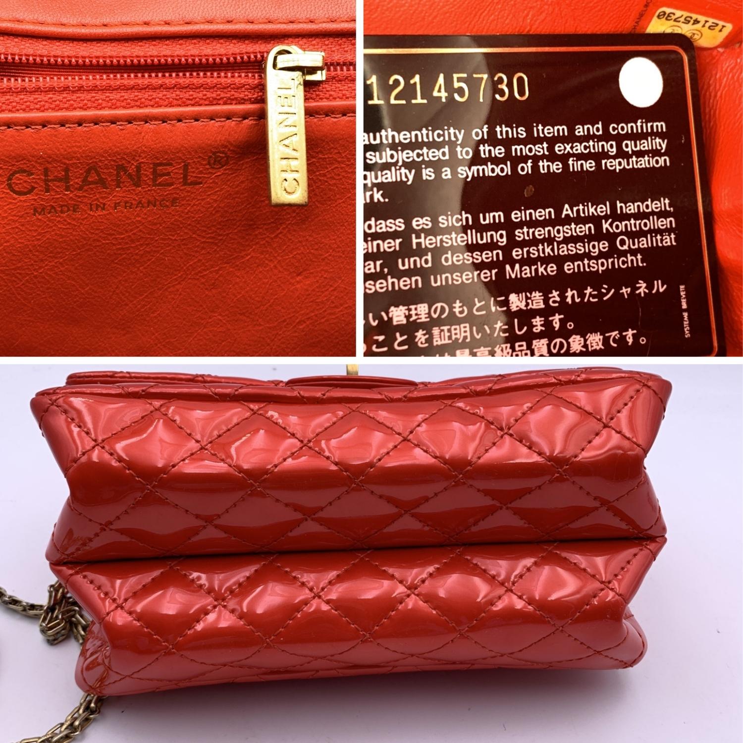 Chanel Red Quilted Patent Leather 2.55 Reissue Flap Accordion Bag – OPA  Vintage