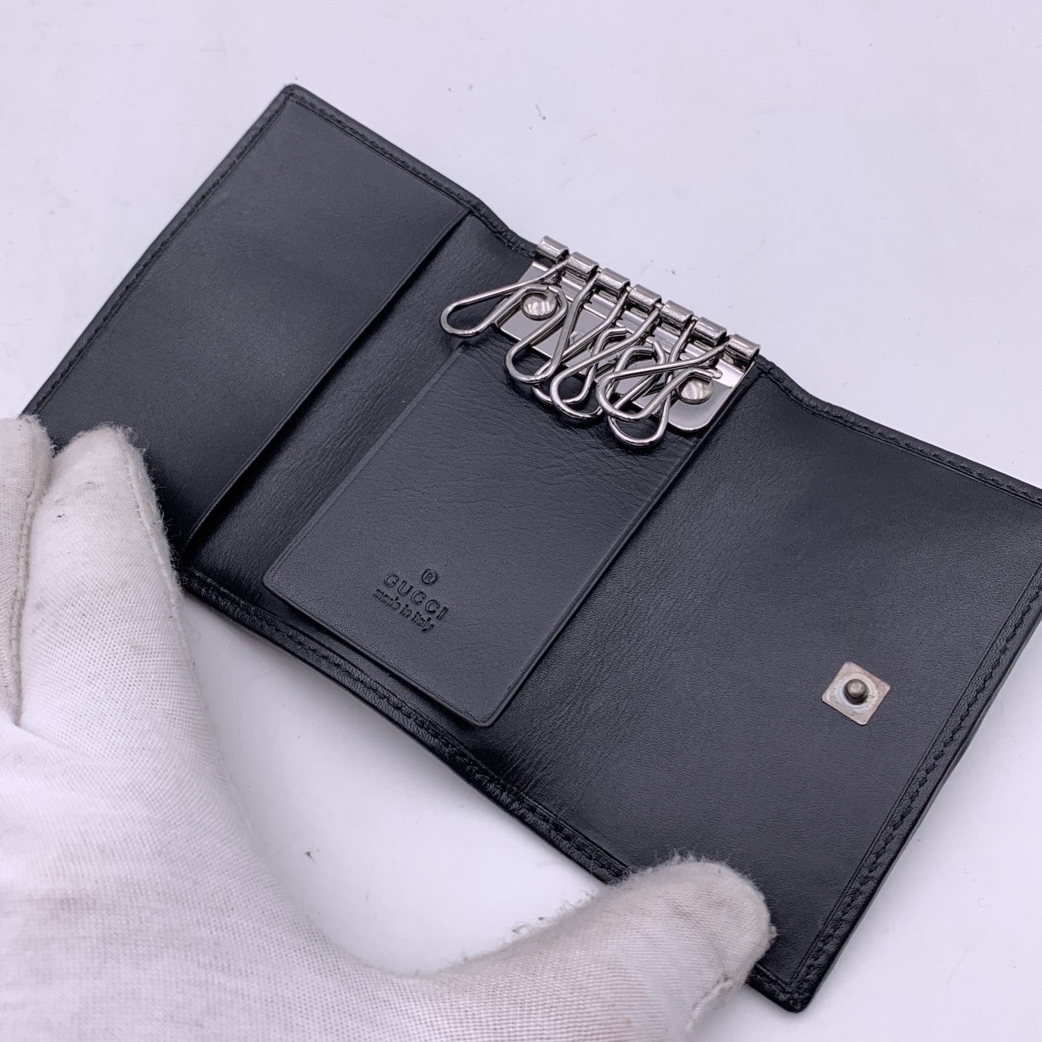 Gucci key hot sale chain holder