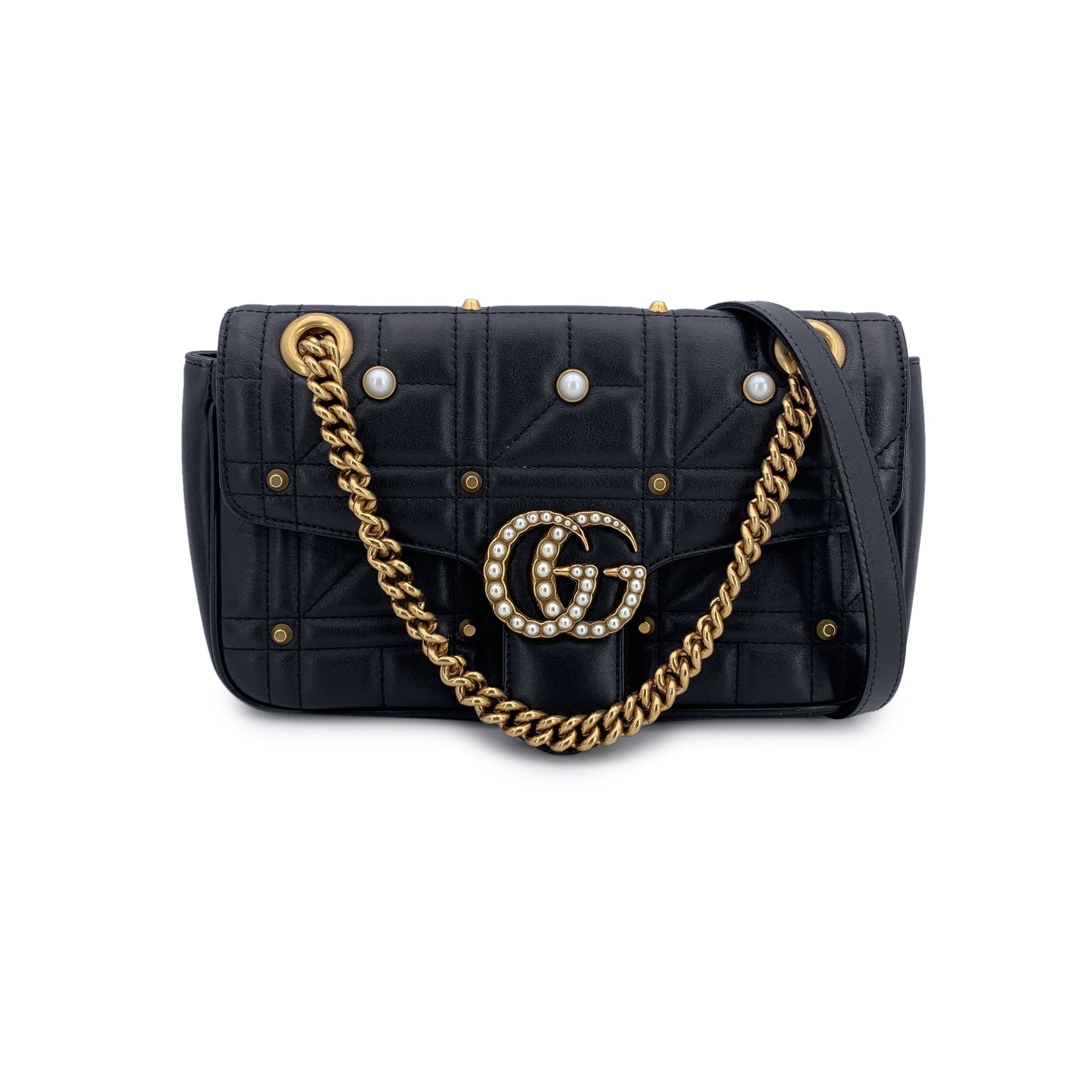 GUCCI Shoulder Bags Pearly GG Marmont_model