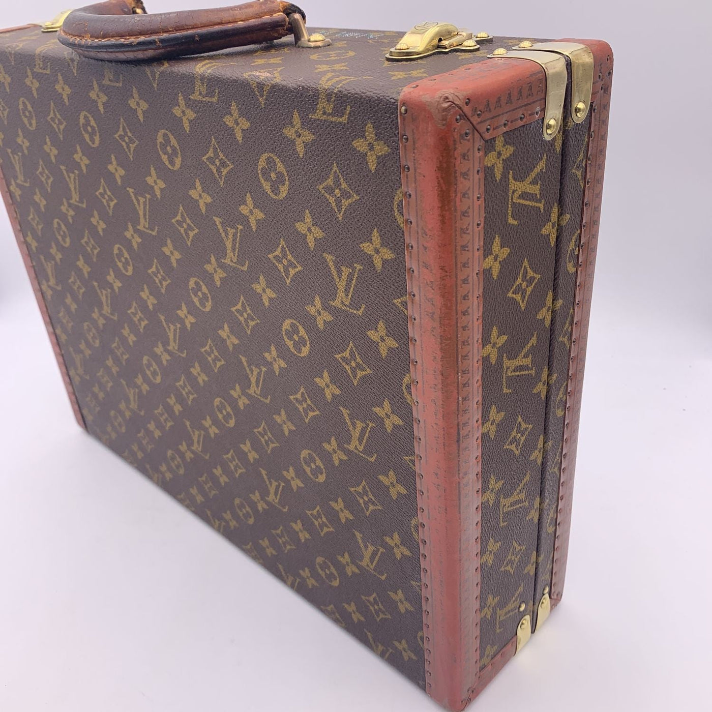 Louis Vuitton Vintage Monogram President Hard Case Briefcase Bag – OPA  Vintage