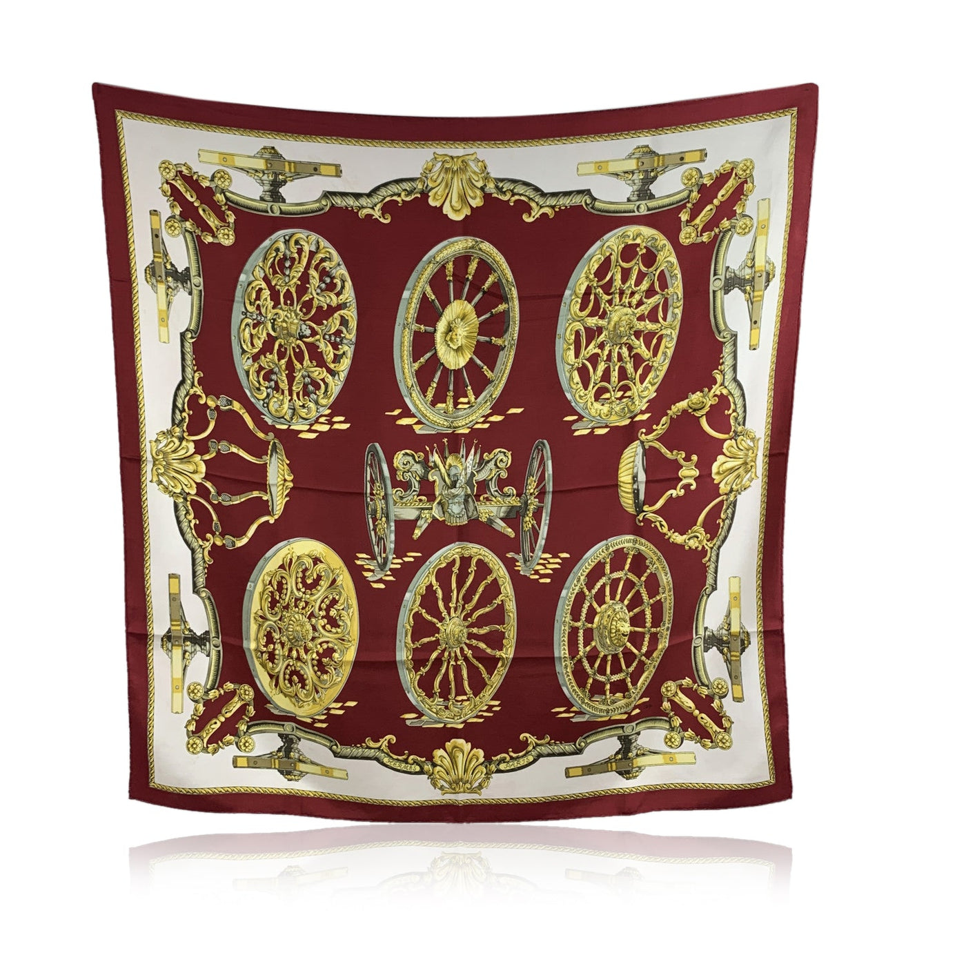 Hermes Coaching Vintage Silk Scarf Pillow