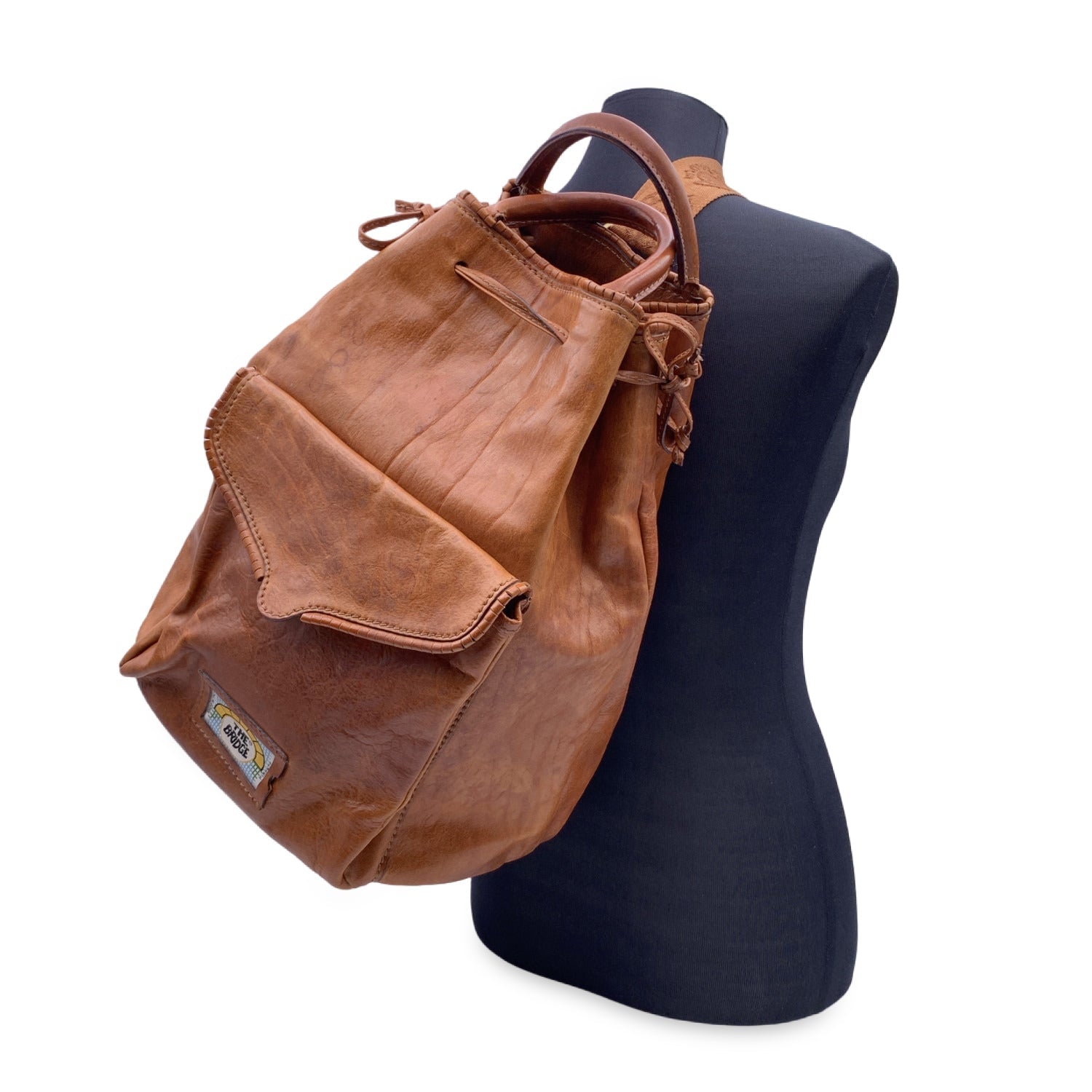 The bridge outlet leather backpack