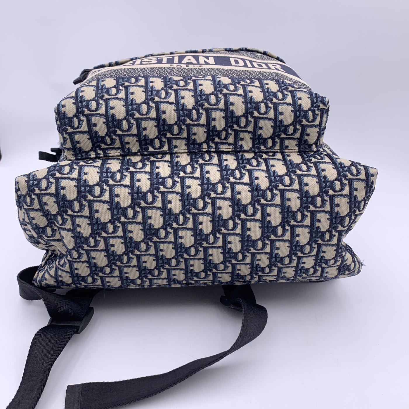 Dior Diortravel Backpack in Blue Dior Oblique Technical Jacquard
