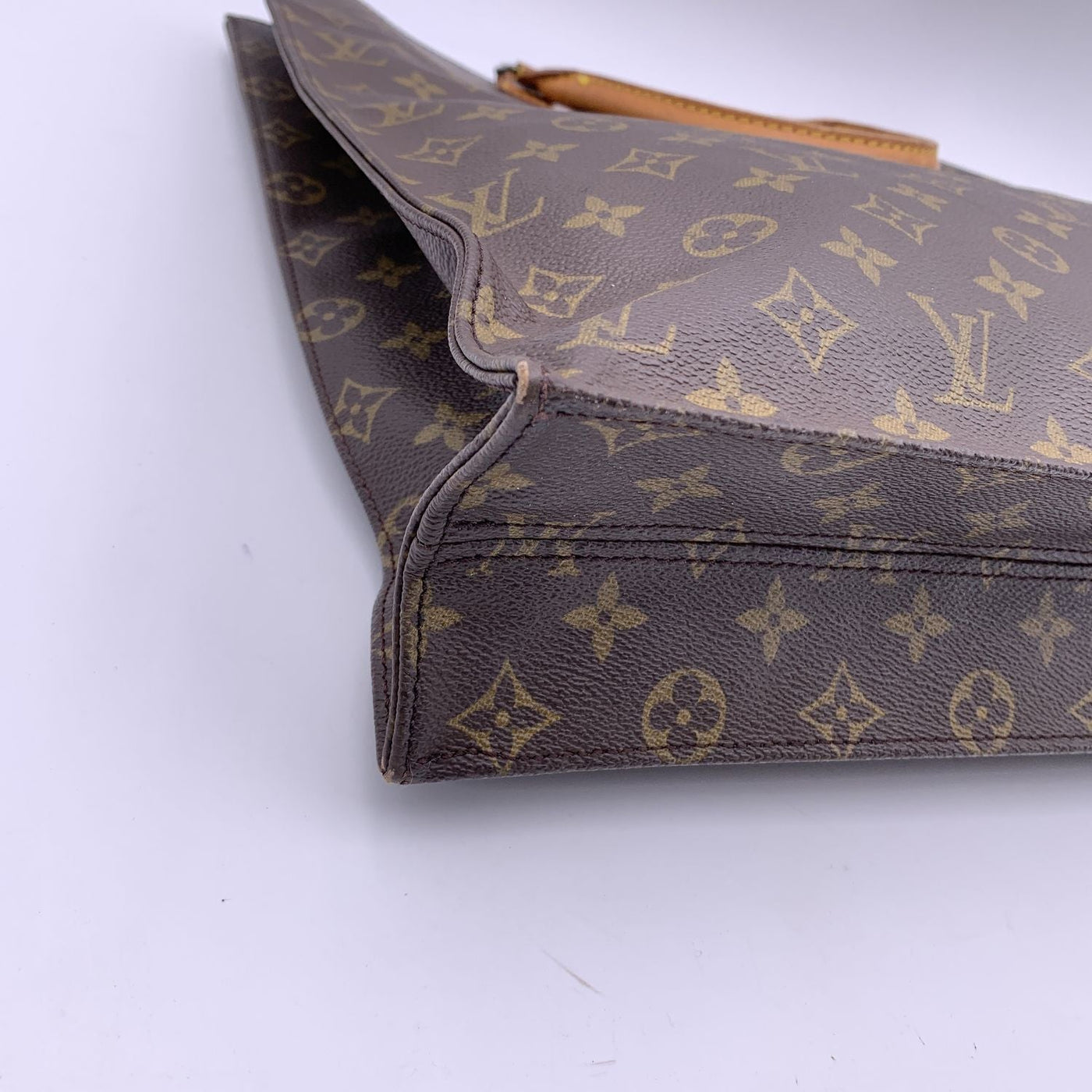 Louis Vuitton Vintage Monogram Top Handle Shopper Bag Brown