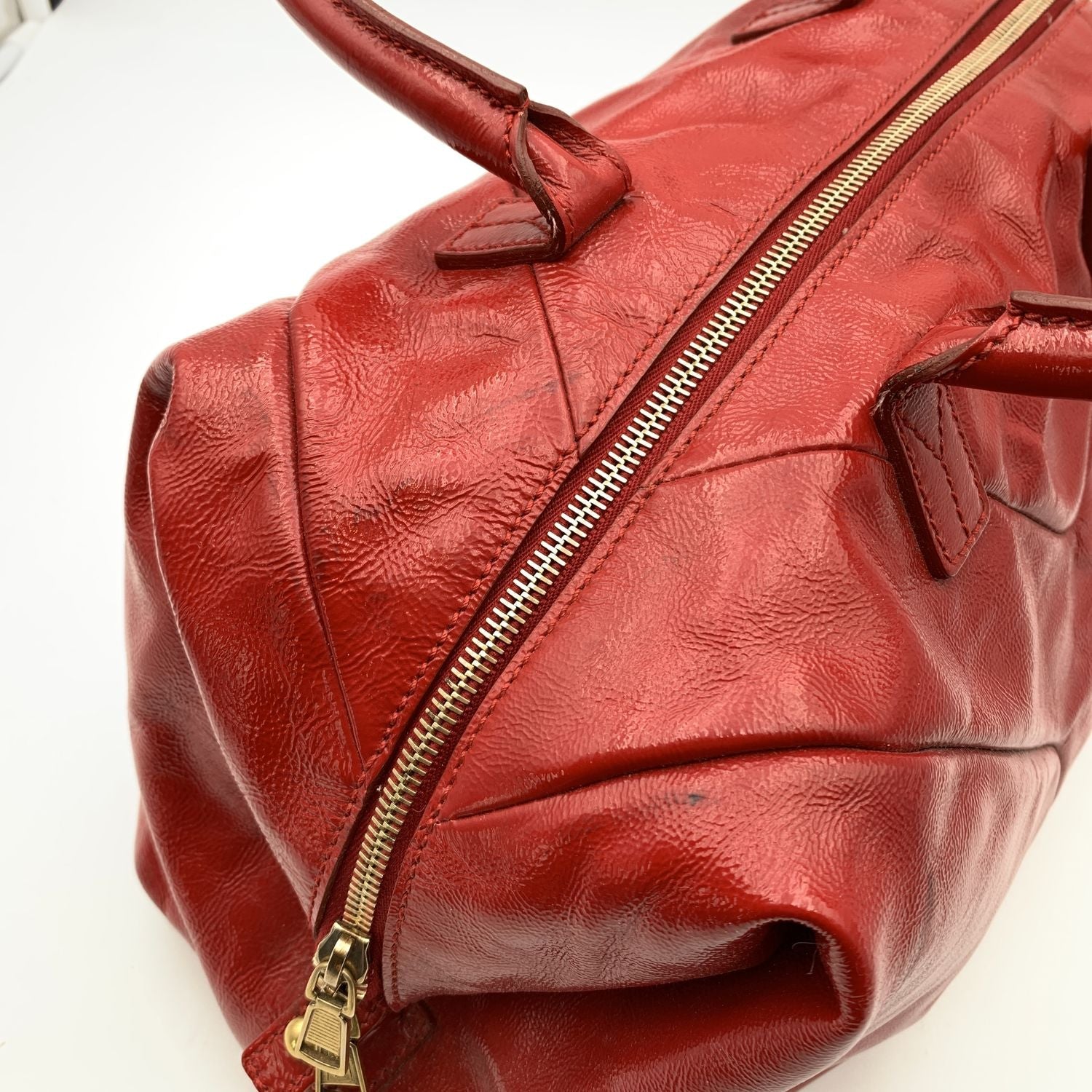 Authentic RARE YSL Yves Saint Laurent NIKI Chevron RED Crossbody BAG MAKE  OFFER | eBay