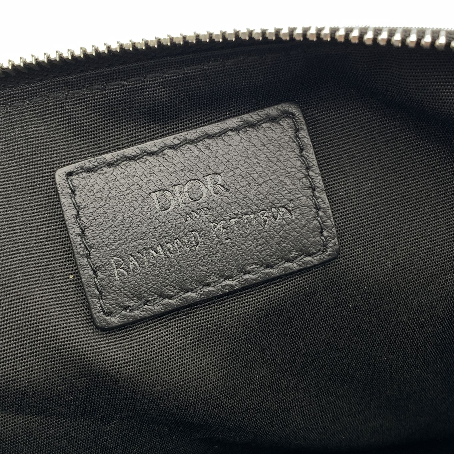 Dior x Raymond Pettibon Multicolor Nylon Zip Pouch Bag Pochette