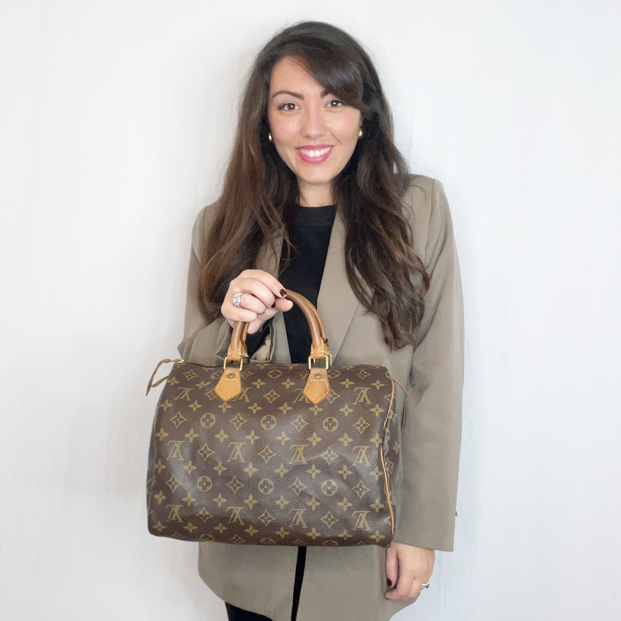 Borsa Louis Vuitton Vintage Monogram Canvas Speedy 30 M41526